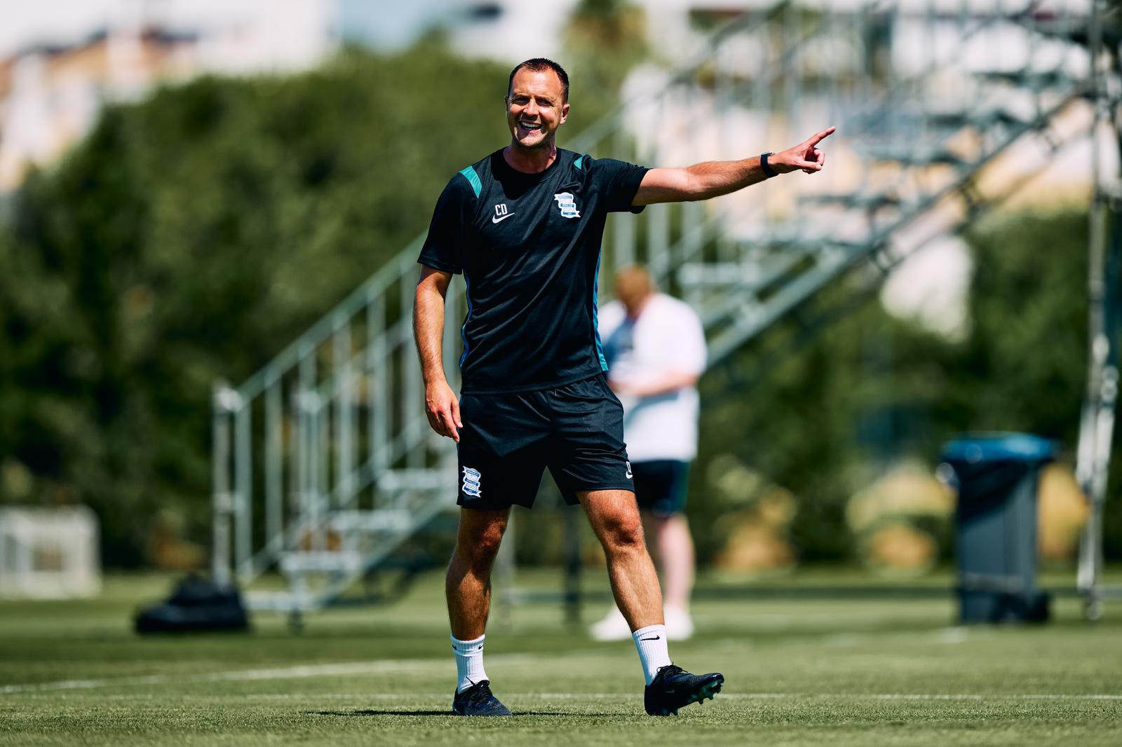 Chris Davies at pre-season training camp in Portugal